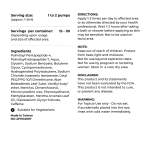 JointPro ingredients label